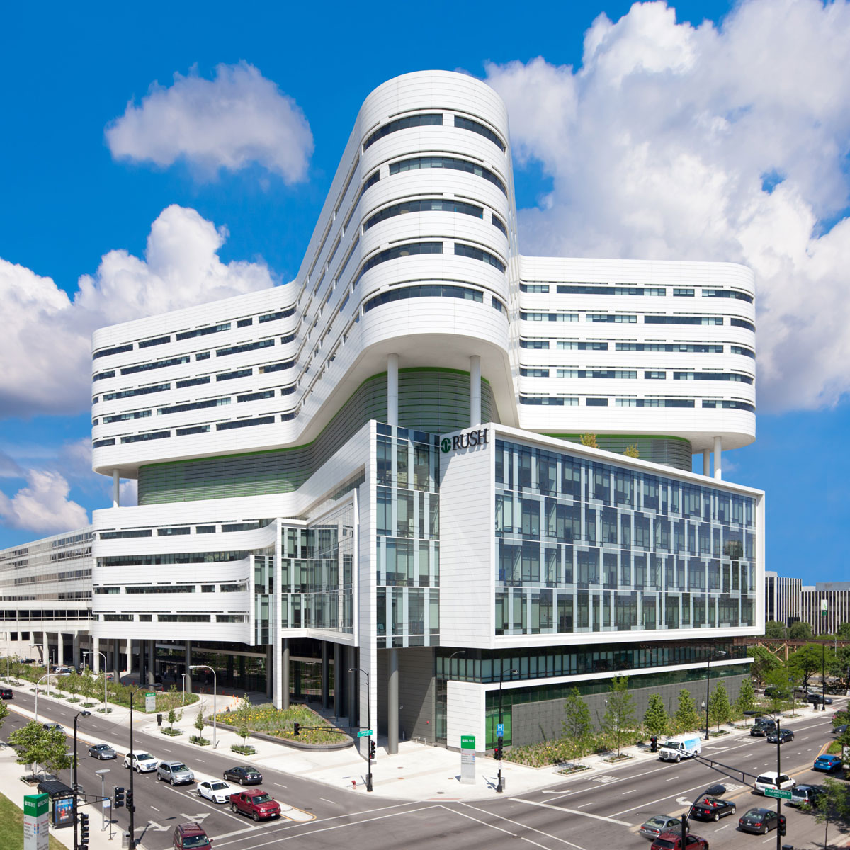 Alucobond Plus Rush University Medical Center Hospital Perkins Will Chicago Photo Robert R Gigliotti 1 