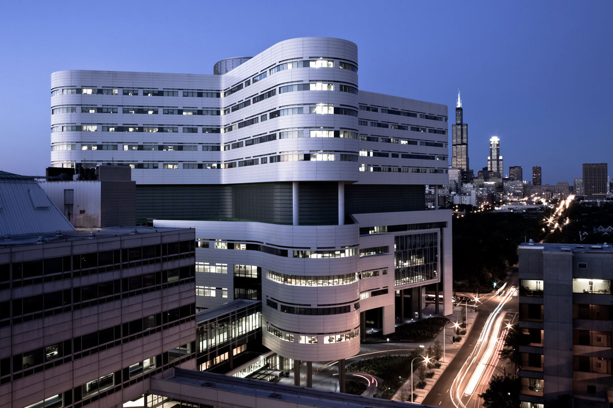 Alucobond Plus, Rush University Medical Center, Hospital, Perkins + Will, Chicago, Photos by Robert R. Gigliotti