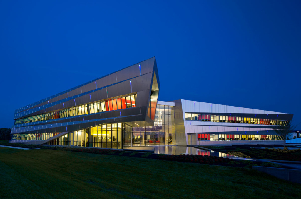 Connor Group Headquarters, Miamisburg, Ohio, Moody Nolan, Alucobond Natural Brushed Finish, Photography Brad Feinknopf