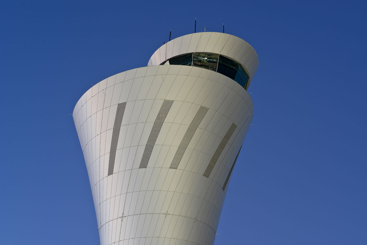 SFO airport control tower, San Francisco, HNTB, Fentress Architects, Keith, Panel, Pacific Erectors, Alucobond, Plus, SFO, Siliver, ACM, Photography, Daniel, Lunghi