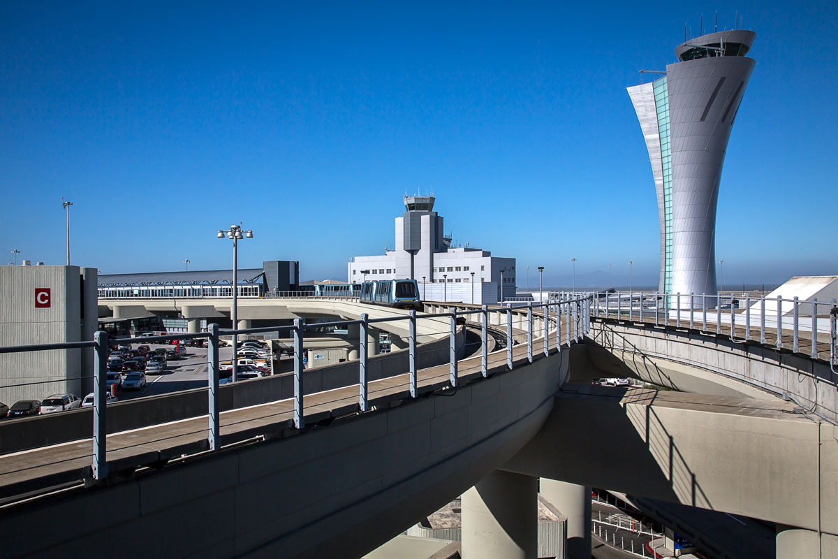 SFO airport control tower, San Francisco, HNTB, Fentress Architects, Keith, Panel, Pacific Erectors, Alucobond, Plus, SFO, Siliver, ACM, Photography, John, Swain
