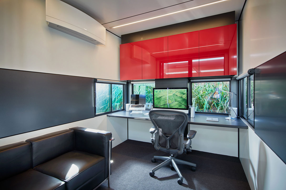 Harwyn Modular Office Pod, Jason Fremder, Australia, Metallic Alucobond ACM