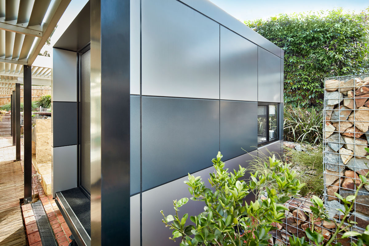 Harwyn Modular Office Pod, Jason Fremder, Australia, Metallic Alucobond ACM