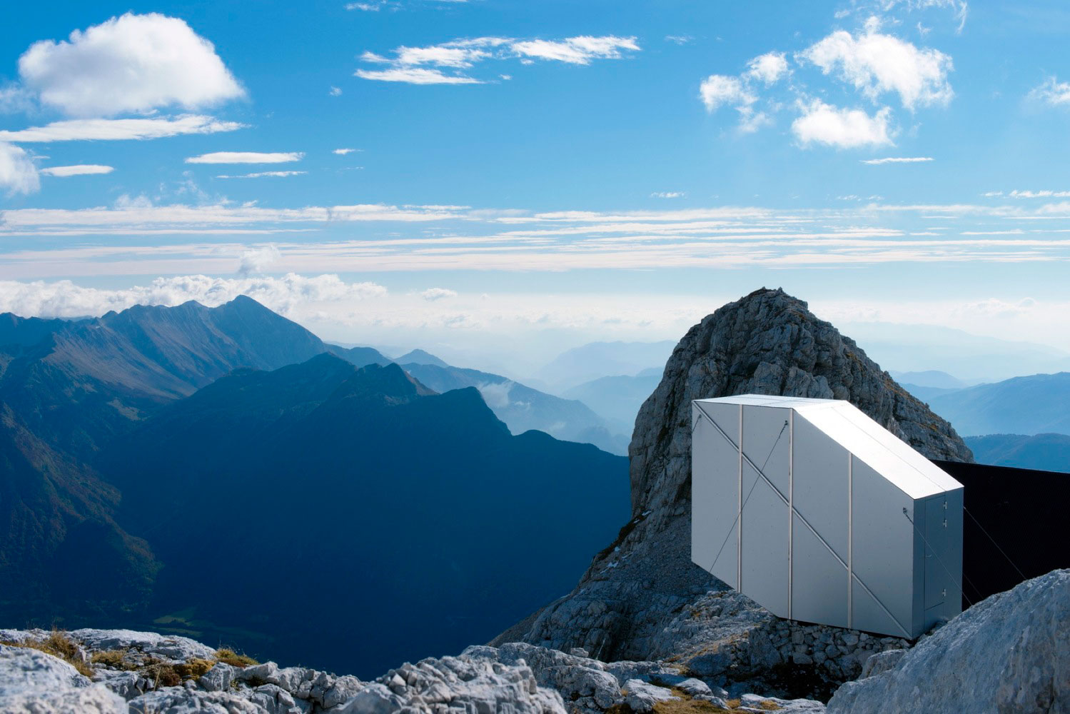 OFIS Architekti, Winter Cabin Mount Kanin, Slovenia, Alucobond Composite, Exterior, Janez Martincic