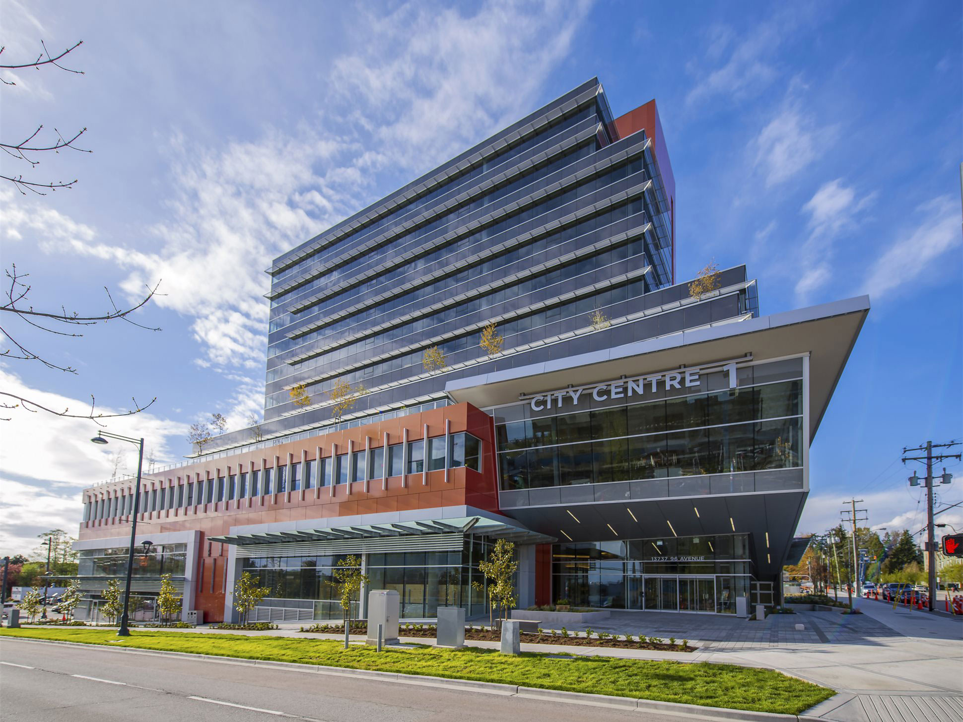 City Centre 1, CC1, Surrey, BC, Wensley Architecture, Keith Panel, Alucobond Spectra Cupral, Photography Howard Waisman