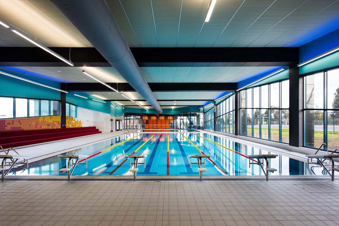Goodfellow Aquatic Centre, Kardinia International College, Victoria, James Deans Architects, Upper Level Building Services, Alucobond PLUS Spectra Metallic