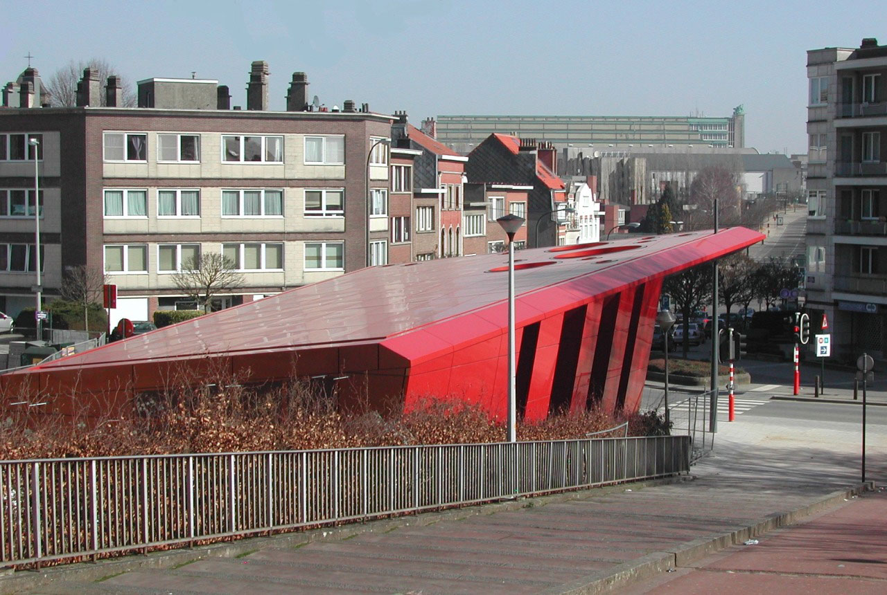 King Baudouin Metro Station, GS3 Associes, Alucobond A2 Spectra Cupral